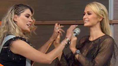 Galilea Montijo y Paris Hilton en el programa 'Hoy'.