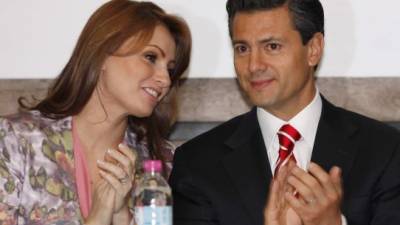 Angélica Rivera y Enrique Peña Nieto.