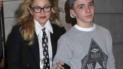 Madonna junto al hijo que tuvo con Guy Ritchie.