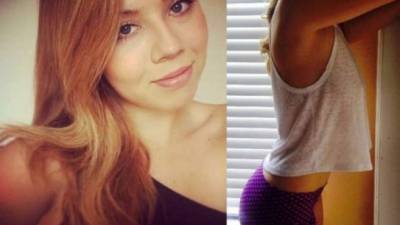 La actriz Jennette McCurdy se toma selfies resaltando su trasero.