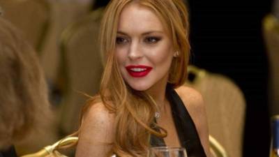 La guapa actriz pelirroja Lindsay Lohan.