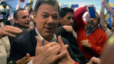 Juan Manuel Santos compartió con sus seguidores su triunfo.