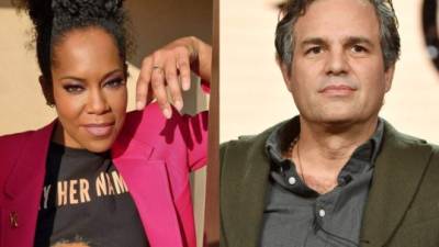 Los actores Regina King y Mark Ruffalo.