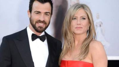 La pareja de famosos Justin Theroux y Jennifer Aniston.