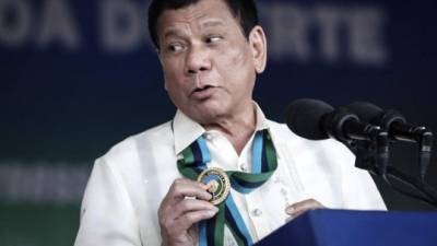 El presidente filipino, Rodrigo Duterte. EFE/Archivo