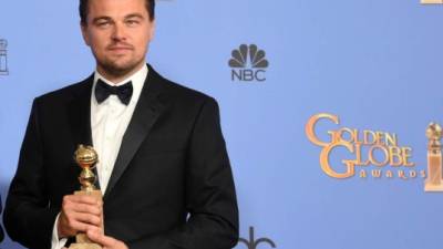 Leonardo DiCaprio, recibió el Globo de Oro.