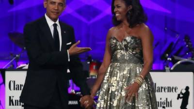 El presidente Barack Obama con su esposa Michelle. Foto: AFP/Mark Wilson