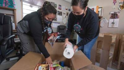 La ciudad de Nueva York repartirá más de un millón de cajas de alimentos para las familias necesitadas./AFP.