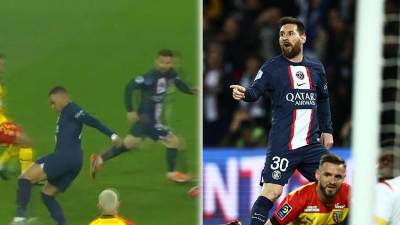 Kylian Mbappé asistió a Lionel Messi con un taconazo y el argentino marcó con un zurdazo.