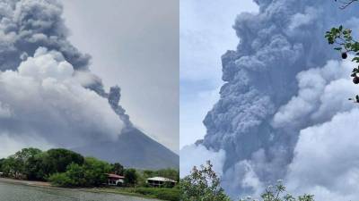 El volcán Concepción en Nicaragua ha entrado en erupción y ha llenado de cenizas los lugares aledaños del país.