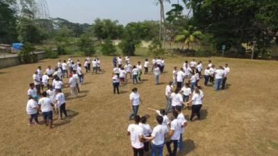 Los participantes durante las actividades.