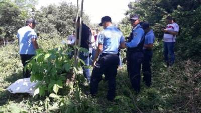 El cadáver del supuesto marero fue encontrado envuelto en sábanas.