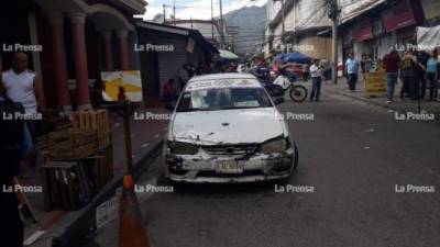 El hecho se registró en la cuarta calle, segunda avenida, en el punto de taxis de la Villa Olímpica.