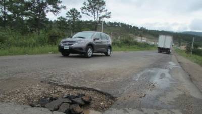 La carretera a El Paraíso está destruida.