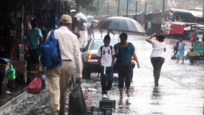 Lluvias en Honduras. Foto de archivo.