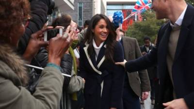 Meghan y Harry asistieron hoy a un foro en Londres en conmemoración del Día de la Mujer. //AFP.