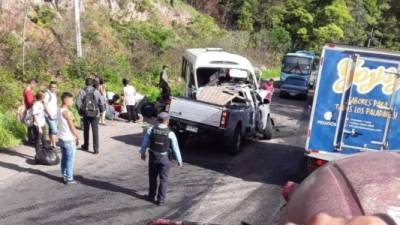 El accidente se registró específicamente a la altura del kilómetro 42 de la extensa carretera que conecta la zona oriental con el centro de Honduras.