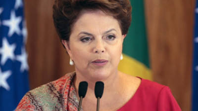 La Presidenta de Brasil, Dilma Rousseff.