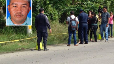 El cuerpo de Thomás Inestroza (48) fue encontrado a la altiura de la carretera que conduce hacia el sector de El Ocotillo en San Pedro Sula.