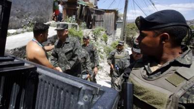 La colonia las Torres fue militarizada en marzo de 2016 por amenaza de mareros. Foto de archivo.