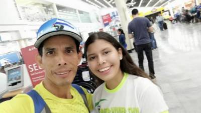 José Zelaya corrió 100 kilómetros en 11 horas por los 15 años de su hija Scarleth Jackeline.