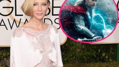 Cate Blanchett habla de Chris Hemsworth.