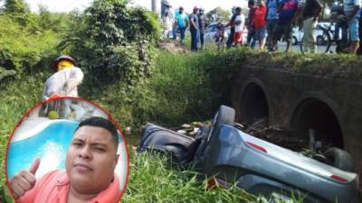 Un sujeto murió este domingo al volcar con su vehículo en la carretera CA-13 de La Ceiba, Atlántida.