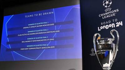 Estos son los cruces de cuartos de final de la UEFA Champions League.