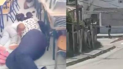 VIDEO: Niños se tiran al suelo para resguardarse de balacera