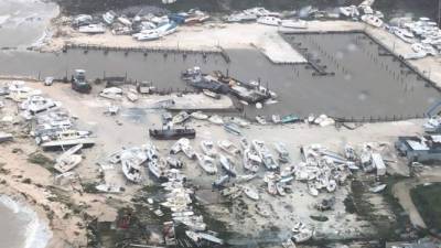 Un puerto deportivo en la isla de Andros, Bahamas. Foto: AFP