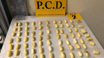 La droga estaba en 197 óvulos que sumaron un total de 1.115 gramos de cocaína. Imagen tomada del diario Crhoy.com de Costa Rica.
