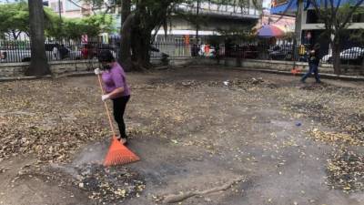 Personal del Registro realizó ayer una jornada de limpieza y desinfección en todo el edificio.