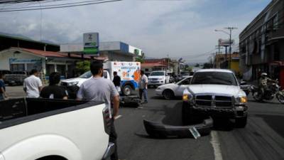 Imagen del accidente.