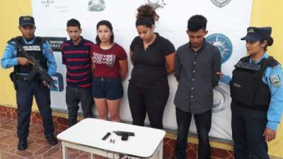 Los capturados por las autoridades hondureñas en El Progreso, Yoro.