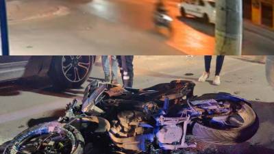 VIDEO: Motociclista choca contra camioneta y pierde la vida