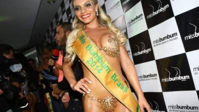 La ganadora del Miss Bumbum fue Indianara Carvalho.