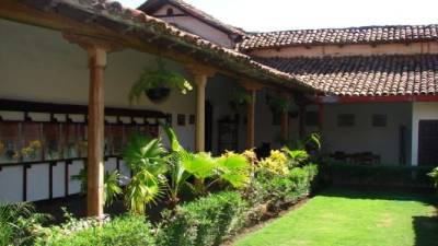 El patio de la casa de Rubén Darío.