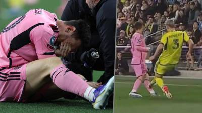 Messi recibe brutal planchazo en su debut en la Concacaf Champions