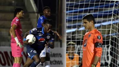Rubilio Castillo marcó el gol que salvó al Motagua de la derrota contra el Victoria en una noche que Jonathan Rougier fue protagonista.