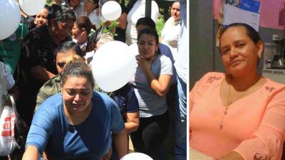 Rosa Varela, quien murió trágicamente en el desfile de carrozas, fue enterrada ayer.