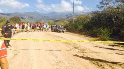 El lugar donde fue acribillada la familia se encuentra a unos 30 minutos de Olanchito