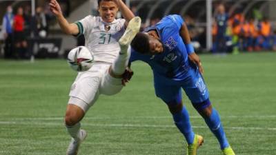 Las selecciones de Honduras y México tuvieron un disputado partido en el Mercedes Benz Stadium. Foto AFP.