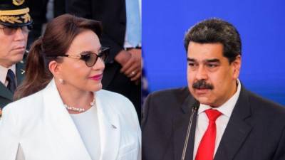 En imagen, la presidenta de Honduras, Xiomara Castro, y el mandatario venezolano, Nicolás Maduro.