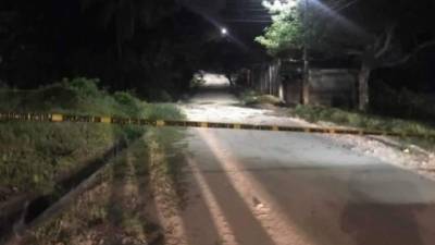 En el barrio Las Colinas, sector López Arellano en Choloma, Cortés, fue el lugar donde se cometió el triple crimen.