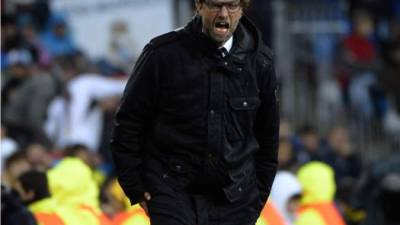 Klopp, dirigiendo contra el Real Madrid.