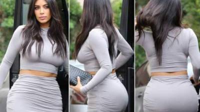 La diva Kim Kardashian ciuda su figura haciendo ejercicios.