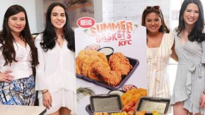 El lanzamiento de los nuevos Summer Baskets se realizó en el restaurante de KFC de Puerto Cortés.