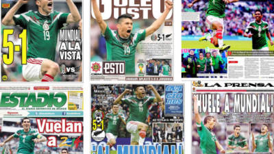 Algunas portadas de los diarios mexicanos.