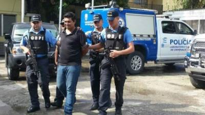 Wilfredo Miranda López fue detenido hoy en la colonia La Unión de San Pedro Sula.