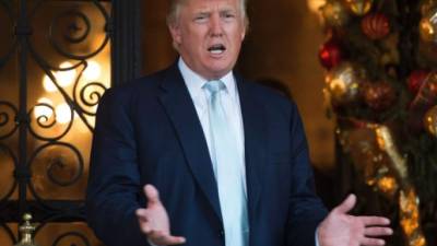 Trump recibirá el año nuevo en su resort de la Florida. AFP.